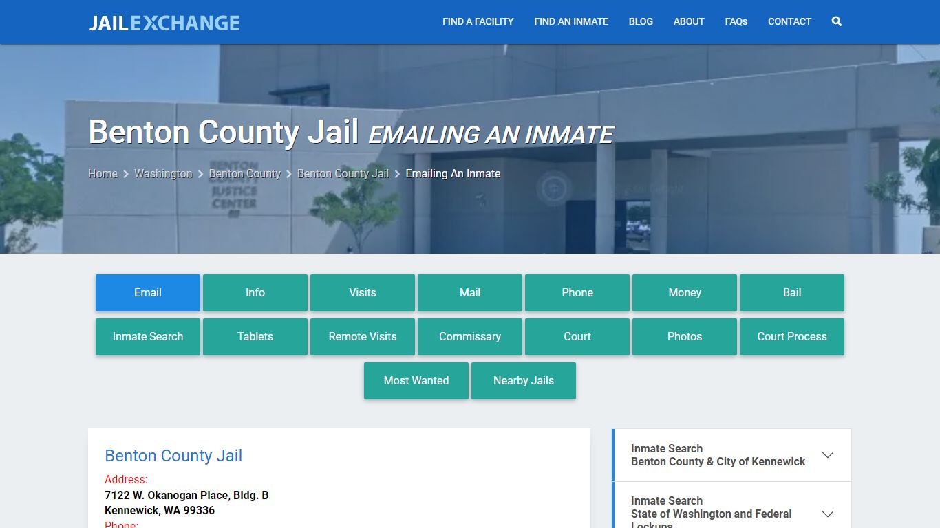 Inmate Text, Email - Benton County Jail, WA - Jail Exchange